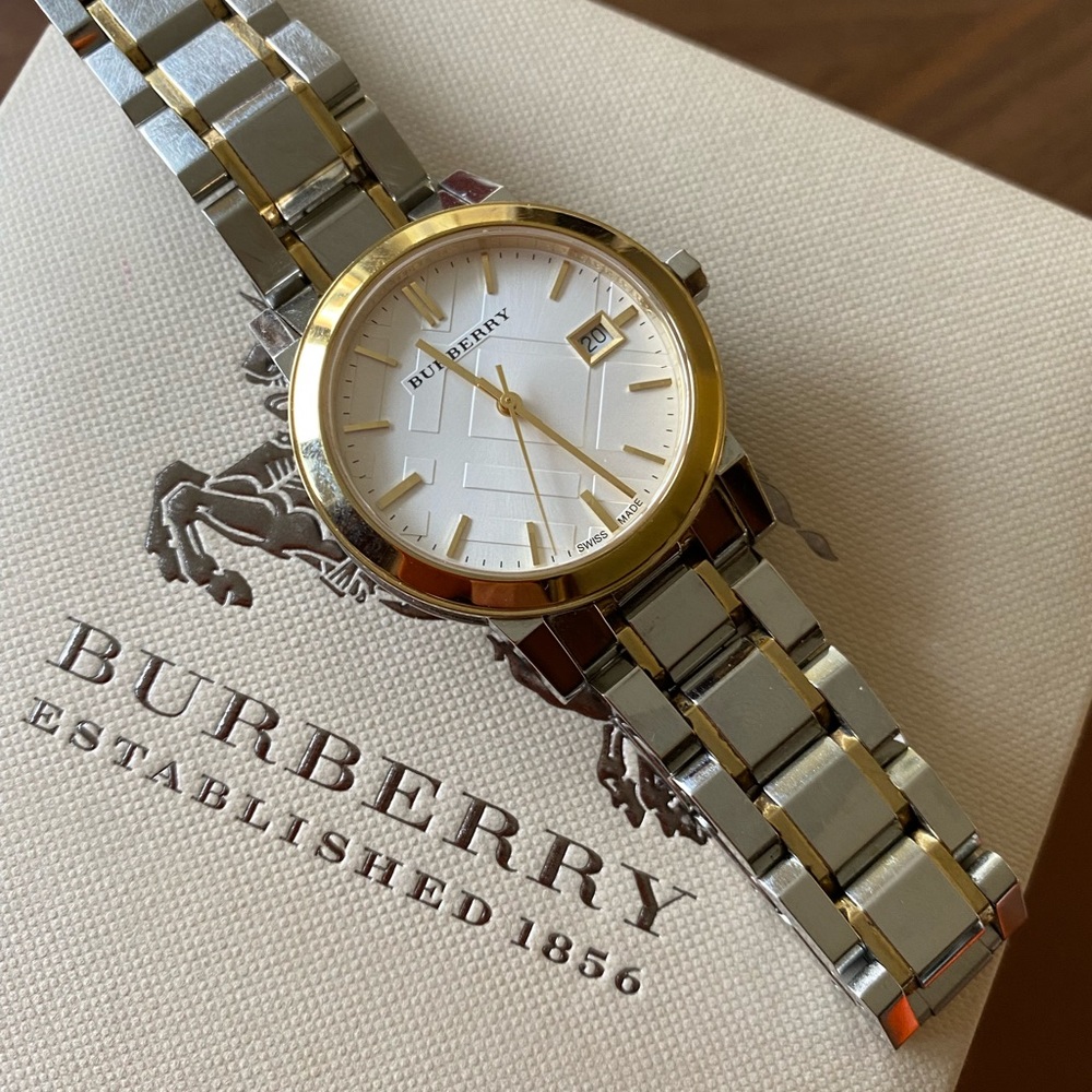 BURBERRY two-tone watch